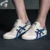 Onitsuka Ghostly Tiger Giày lười Giày vải một mảnh Giày thông thường MEXICO 66 TH1B2N-0143 Plimsolls
