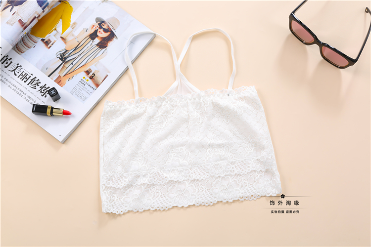 Phiên bản Hàn Quốc của Y-style hoang dã quấn ngực ngắn ren cô gái ống trên rốn gợi cảm bên trong áo vest nhỏ phía dưới áo ngực dán