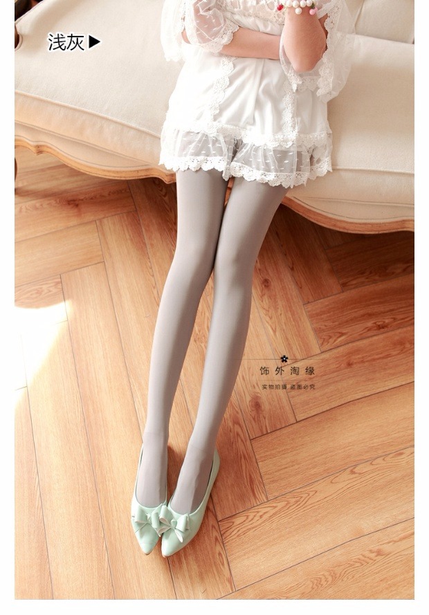 Mùa xuân và mùa thu nhung màu da quần lửng là vớ mỏng và dày màu da phụ nữ bước trên chân vớ xà cạp chống móc quần tất 3d