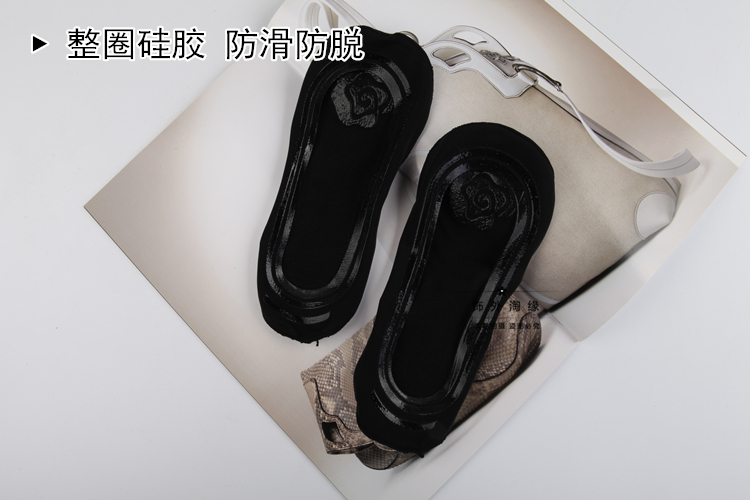 Mùa hè liền mạch băng lụa vớ siêu mỏng silicone chống trượt vớ chống bong ra nữ nông miệng thấp vớ vô hình ngắn vớ vớ bàn