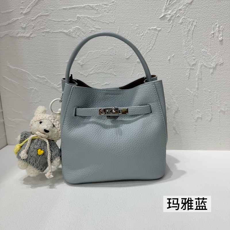 Niche Kangjia Women's Bag New Kelly Bucket Bag High-End Original Light Luxury Casual Fashion Stylish Single Shoulder Crossbody Bag