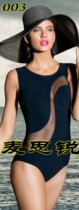 Black one-piece bodysuit Mesh stitching gym suit Aerobic gym suit Yoga gym suit Art photo suit