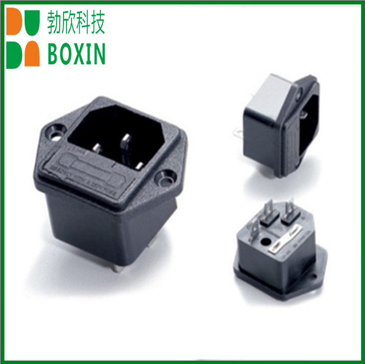 AC Power Seat with Fuse Fixed Hole Public Socket SS - 8B Full Copper Host Speaker Certification