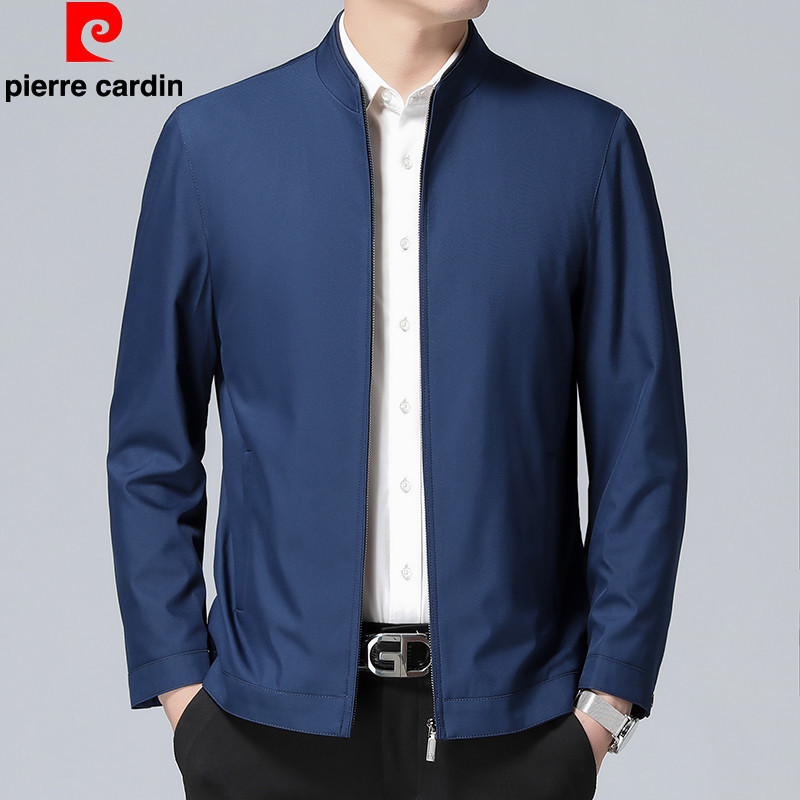 Pierre Cardin Genuine Brand New Spring & Fall Thin Mulberry Silk Classy Jacket Men's Business Casual Dad Large Size