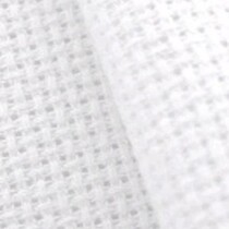 Korean orange side 18CT white embroidered cloth thick plaid