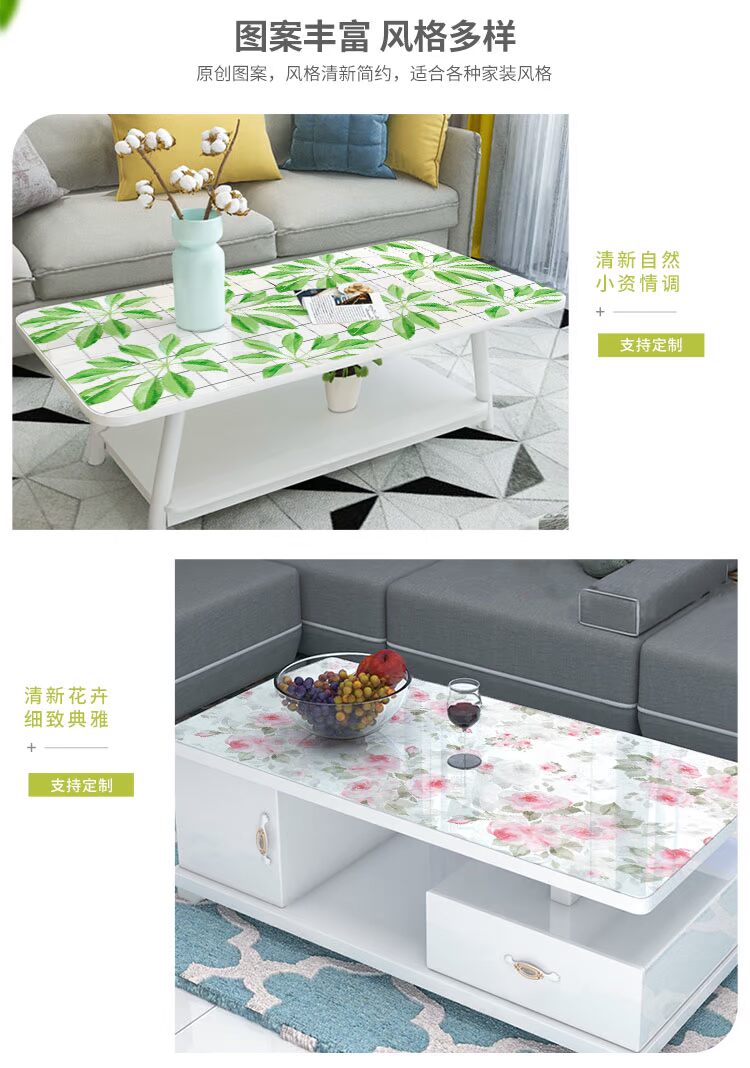 khăn trải bàn kính mềm dầu không thấm nước dùng một lần chống bỏng nhựa PVC bảng bảng hình chữ nhật phòng khách cà phê bảng mat thảm - Khăn trải bàn khăn trải bàn vải canvas