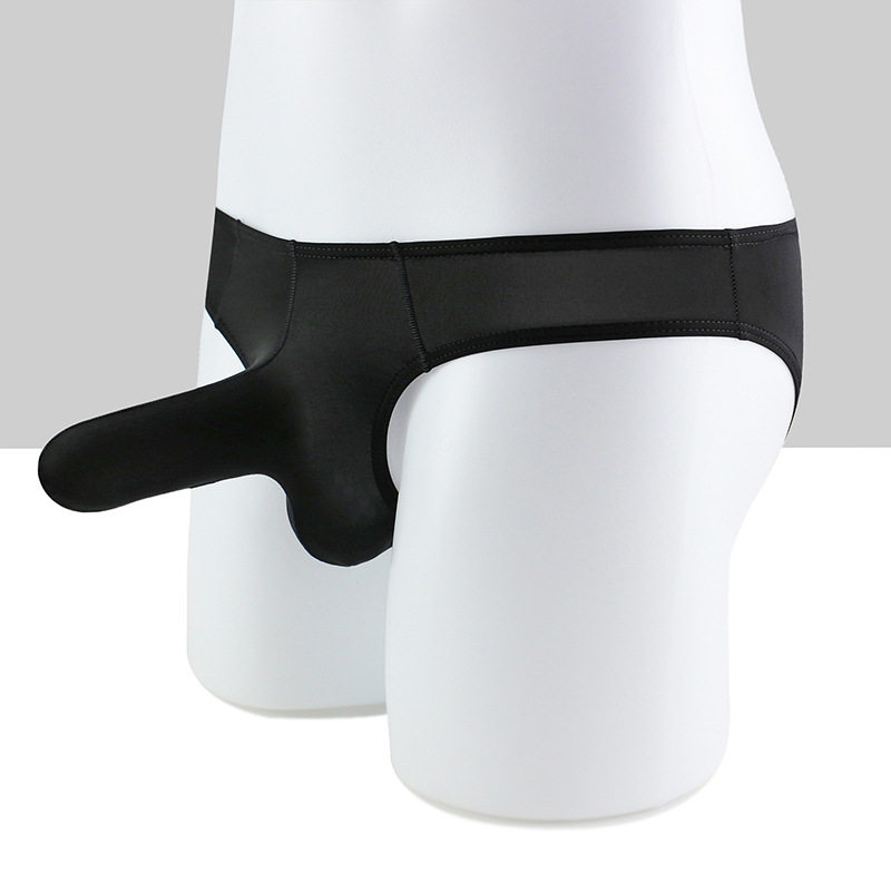 Men's underwear scrotum support bag functional health gun egg bullet-type separation ice silk jj set of cotton briefs