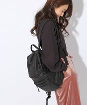 Japan Quilted Army Green Black Grey Backpack Womens Bag Special Black