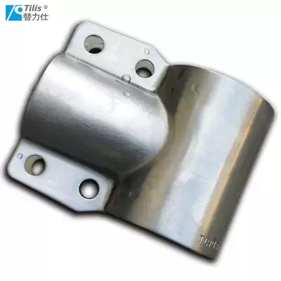 50 48 reducer pipe joint Shelf suspended ceiling guardrail lamp holder Three-way outer hoop Stainless steel connector