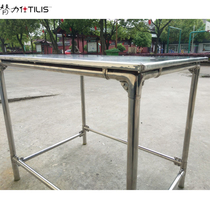  Tilishi stainless steel console Vegetable cutting table packaging countertop Hotel commercial kitchen workbench