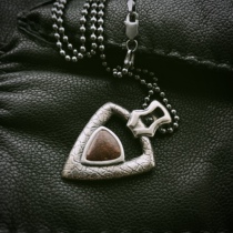 Spot U.S. William Henry P28 Dinosaur Passion Handmade 925 Silver Mosaic Jurassic Fossil Silver Necklace