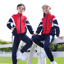 School uniform set primary school students Spring and Autumn Childrens Games Opening Ceremony clothing autumn long sleeve tide