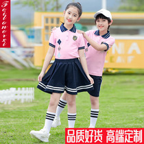 School uniform set primary school students summer short sleeve skirt pants boys and girls Summer Childrens Games opening ceremony clothing summer clothes