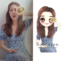 Kim Ji-soo Zhao Ruth shaking the same square collar vintage floral dress French 2021 summer new long dress spring