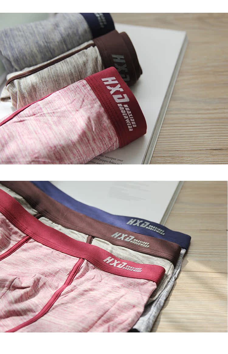 Modal Men Boxer Quần lót Bốn góc Quần lót chải kỹ Đồ lót nam Đồ lót nam quan xi