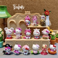 Regional limited Sanrio genuine cross-dressing Hello Kitty pink hello kitty mini doll diy accessories