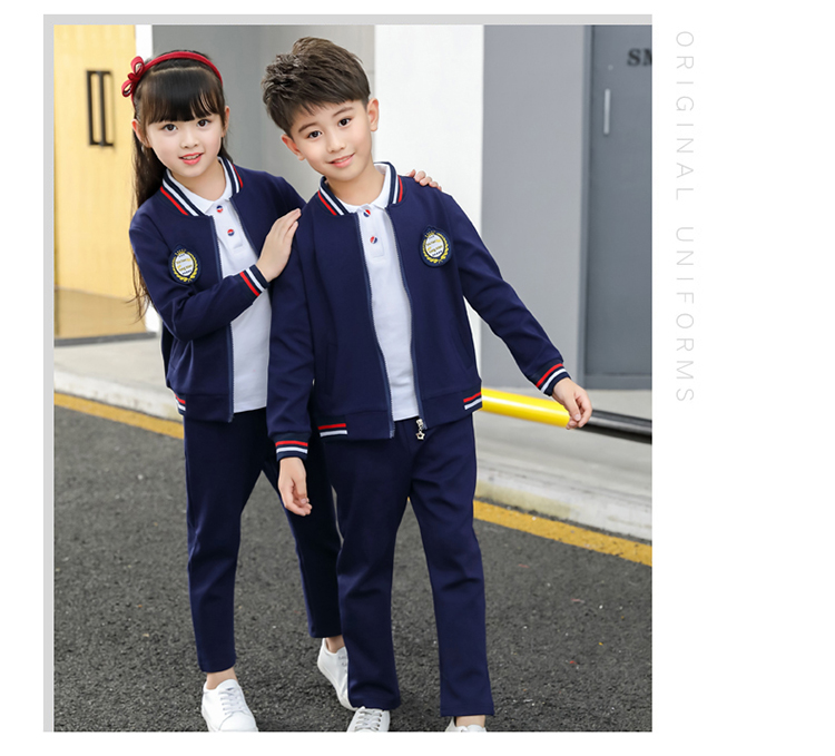Quần áo gió mẫu giáo mùa xuân và mùa thu của trẻ em đồng phục học sinh tiểu học tùy chỉnh bộ đồ thể thao phù hợp với lớp ba shop trẻ em
