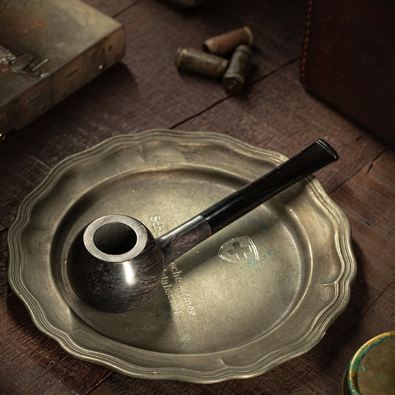 Dahan Pipe Original Ratio Little Prince Model Glossy Handmade Straight Bucket Imported Heather Wood Locomotive Portable Retro