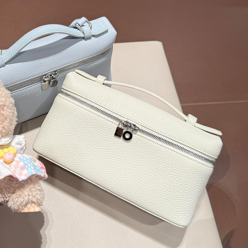 Imported Cowhide 2026 New Model 19cm Lunch Box Bag Women's Fashion Cosmetic Bag Mini Small Bag Second Generation Kelly Bag