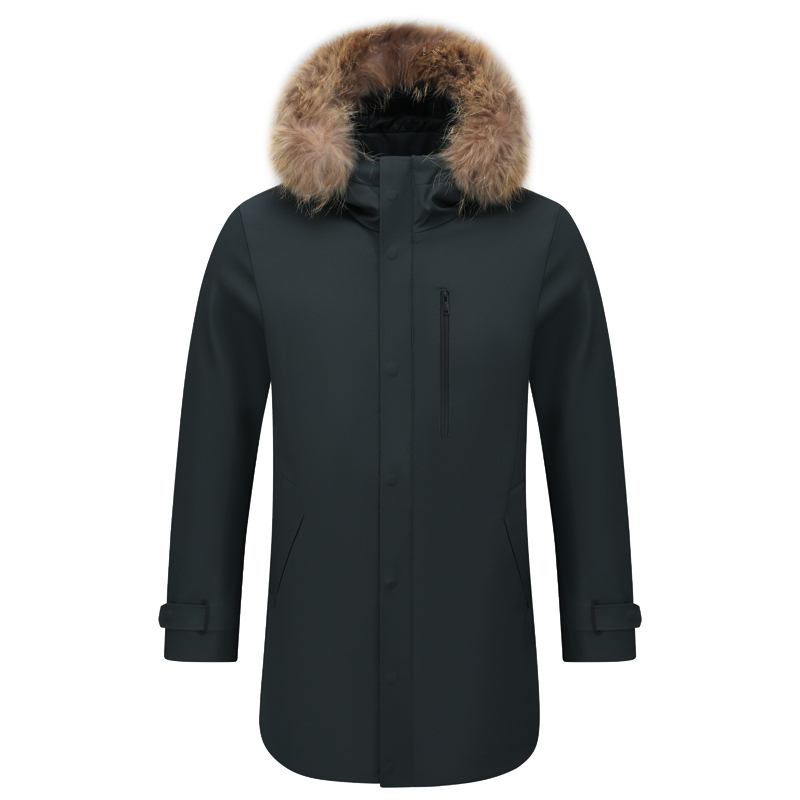 Y1248 Louis Shilan Winter Men's down Jacket White Duck down Zipper Business Casual Warm High-End Jacket
