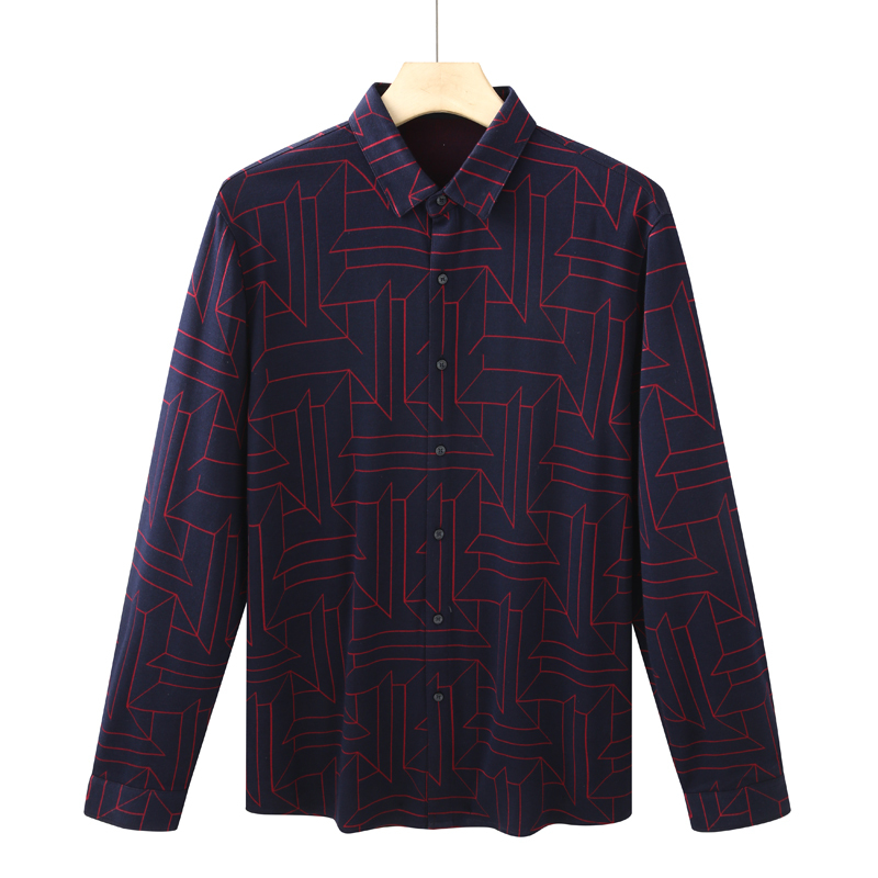 Ca1019 Kanudil Spring and Autumn Men's Long Sleeve Knitted Shirt Wool Cardigan Casual Business Stretchable Ca1019 Kanudil Spring and Autumn Men's Long Sleeve Knitted Shirt Wool Cardigan Casual Business Stretchable
