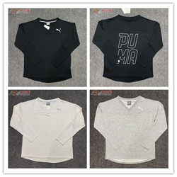 Puma/Puma ຂອງແມ່ຍິງ knitted breathable ຄໍ V-ບ່າ pullover ແຂນຍາວ sweatshirt ບາງ 590747