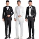 Trang phục nam tuxedo Váy cưới ba mảnh Kích thước lớn Trang phục phù hợp với trang phục nam Suit phù hợp với trang phục mùa hè quần kaki nam đẹp Suit phù hợp