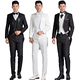 Trang phục nam tuxedo Váy cưới ba mảnh Kích thước lớn Trang phục phù hợp với trang phục nam Suit phù hợp với trang phục mùa hè quần nam Suit phù hợp