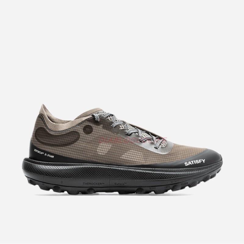 Satisfy Therocker Men's Low-Top Outdoor Green-Brown Lightweight Breathable Shock-Absorbing Casual Running Shoes