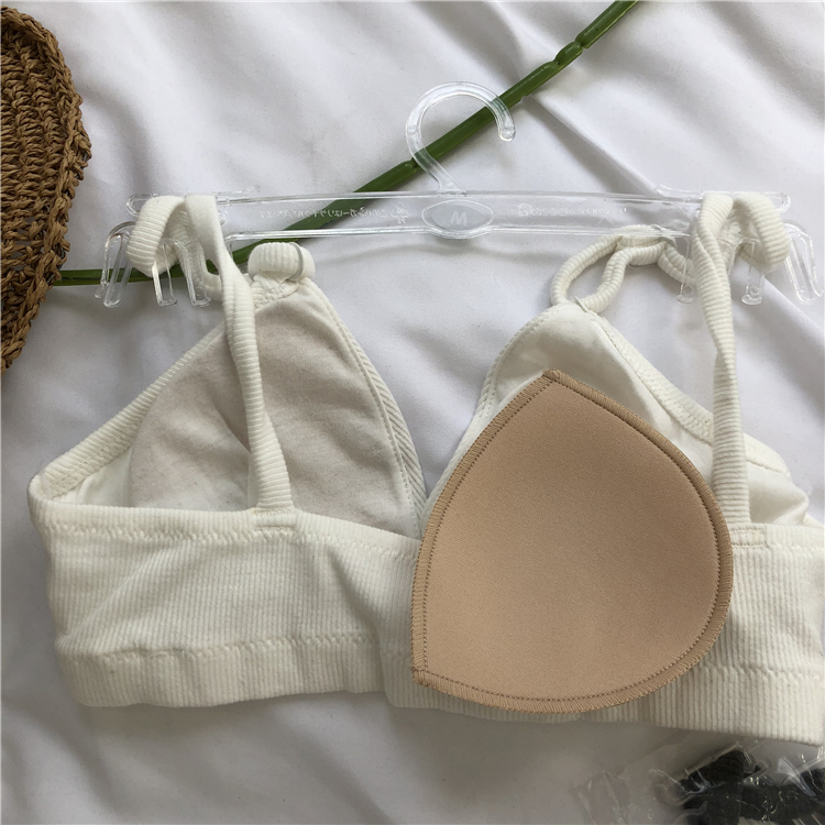Váy hè 2018 Không vòng thép mảnh tam giác cúp co giãn quấn áo ngực bikini nhiều màu thành đồ tắm biển nữ