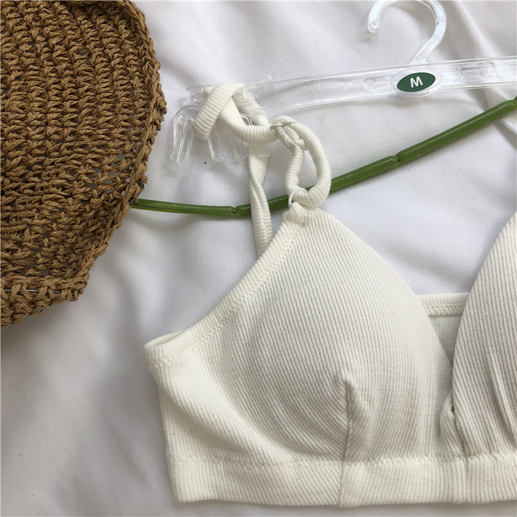 Váy hè 2018 Không vòng thép mảnh tam giác cúp co giãn quấn áo ngực bikini nhiều màu thành đồ tắm biển nữ