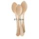 8 белых деревянных ложек