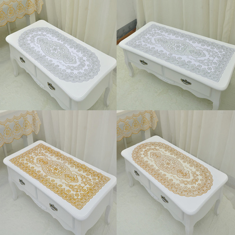 Eurostyle pvc Western dining cushion plastic table cushion heat insulation cushion 1 m 2 tea table cushion square table cushion oval table table cloth