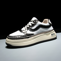 Shoes mens trendy shoes 2021 spring new white shoes Korean version of light-soled casual shoes Air force one board shoes platform shoes