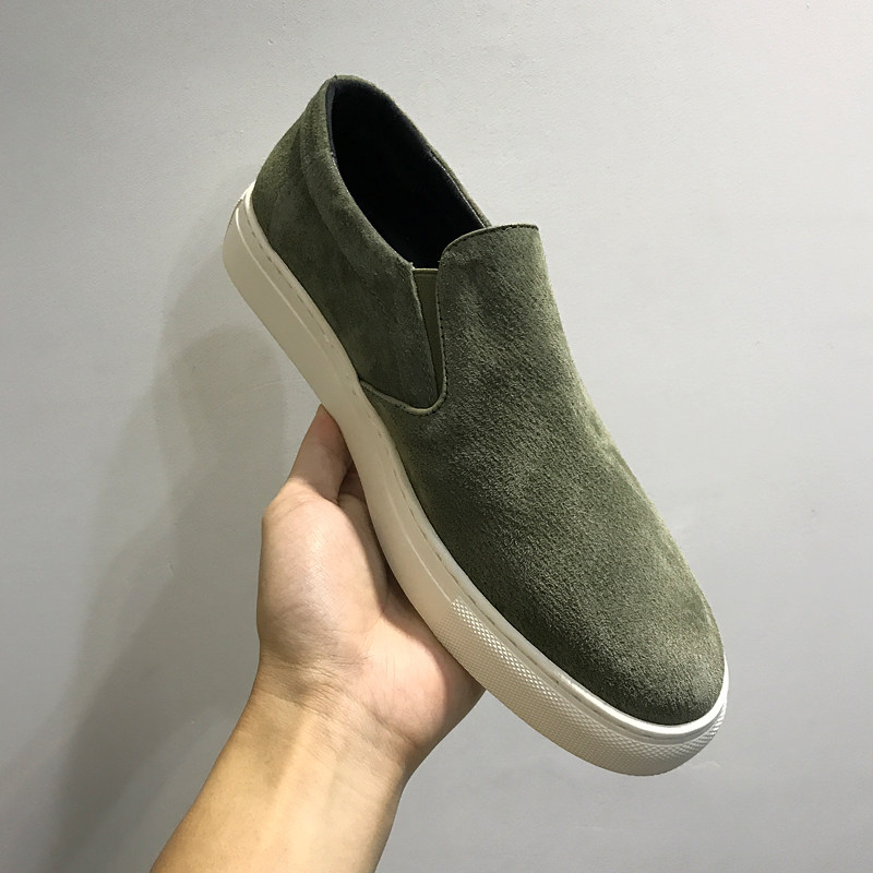 Shoes men's trendy shoes 2021 autumn new men's shoes set feet trendy men's loafers retro Japanese casual shoes lazy shoes