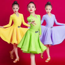 Lolita winter girls Latin Dance professional competition regulations clothing Art examination grading large skirt suit competition clothing