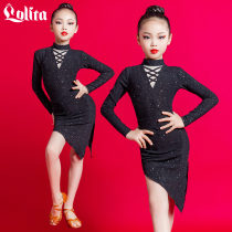 Lolita Latin dance suit Girls and children practice practice suit Childrens performance performance clothing slit new products