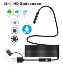 5 5mm 5m USB endoscope HD pipe endoscope Electronic camera Waterproof endoscope Auto repair endoscope