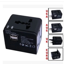 Universal plug USB charging adapter Universal socket International power supply Dubai Egypt Greece