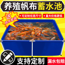 Outdoor large-scale breeding special pool tarpaulin PVC fish pond canvas knife scraping koi crayfish water tank