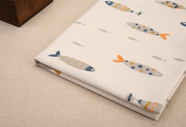 Chất liệu vải cotton cotton Nhật Bản và phong cách đầy màu sắc cá gối gối khăn trải bàn handmade vải sofa tự làm vải lanh giá 1 cây vải cotton