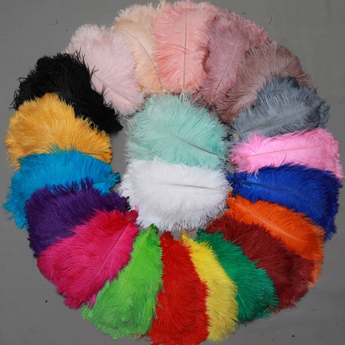 Страусиное перо 25-30 см интернет-знаменитости фотосессия перо настенный якорь фон настенный материал аксессуары свадебная композиция из перьев