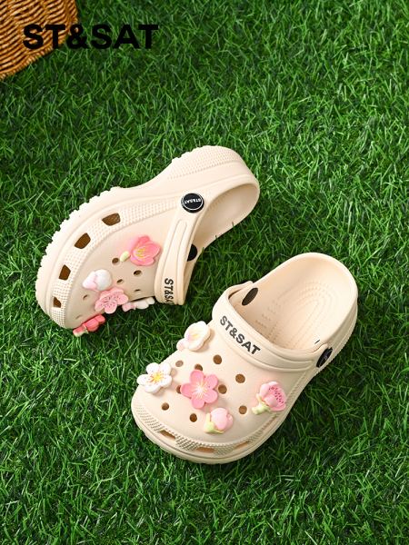 Saturday Kids' Shoes Children's Clogs Girls' Two-Way Wear Sandals Summer New Outdoor Casual Beach Sandals — 5
