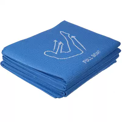 Portable fitness folding yoga mat PVC travel towel non-slip thin mini sports dirt-proof washable floor mat