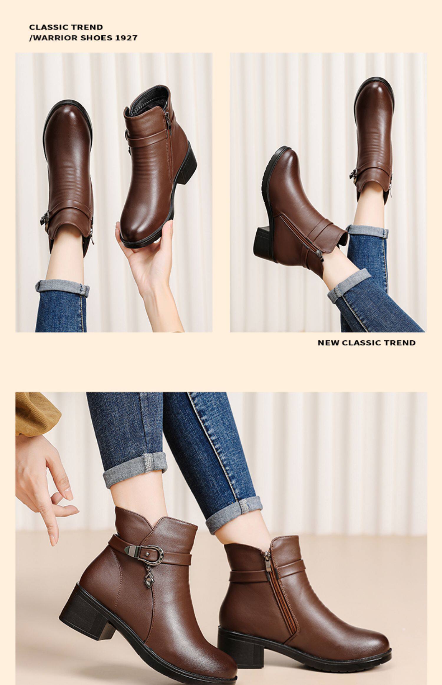 Warrior, демисезонные утепленные удерживающие тепло короткие сапоги, ботинки, для среднего возраста warrior / back of 