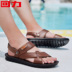 Dép trở lại dép nam triều nam nam sandal da 2018 mới giày tây nam Sandal
