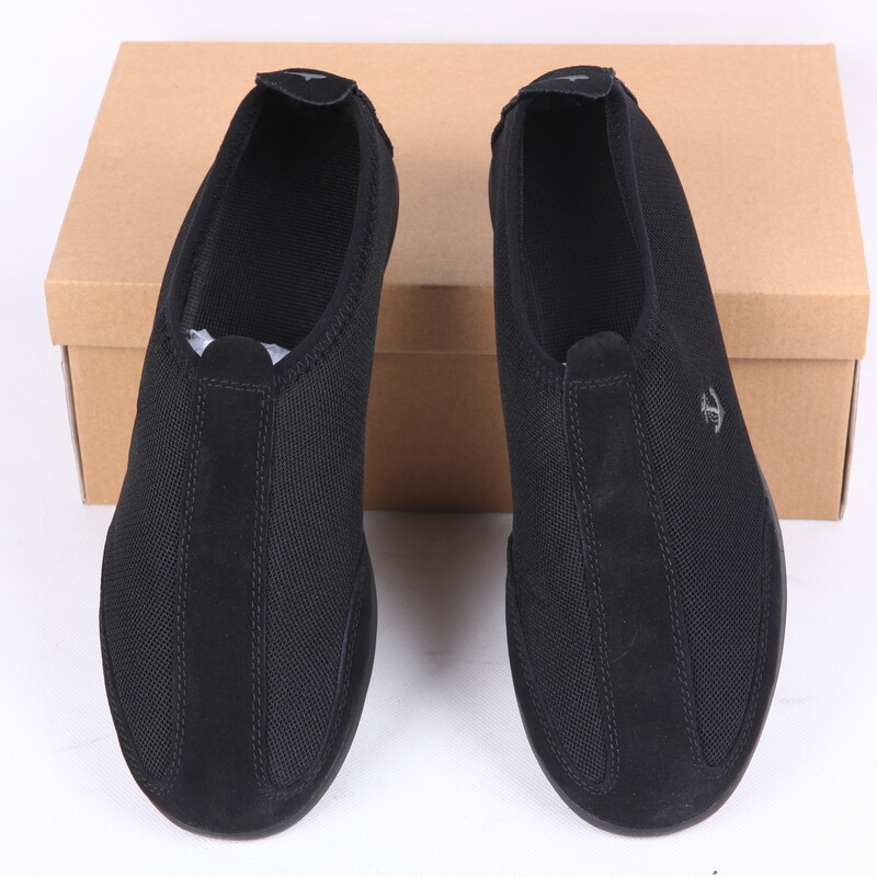 16 submarine long sailing cloth shoes men's black round head cloth shoes mesh breathable light cloth shoes