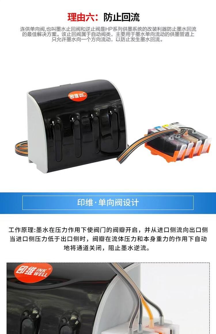 Invitro tương thích với máy in HP HP 685 4615 4625 5525 3525 6525 với hệ thống hộp mực - Phụ kiện máy in