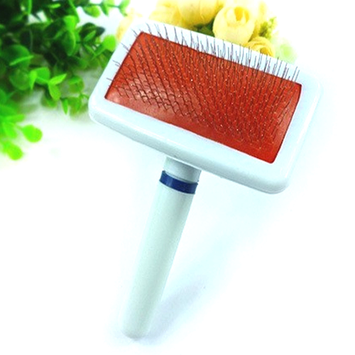 Pet Grooming Supplies Dog Needle Comb White Handle Steel Needle Comb Grooming Comb Hair Comb Pet Comb
