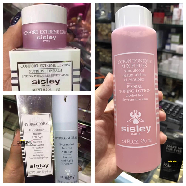 香港代购 Sisley 希思黎花香粉水 赋活乳霜 润唇膏 全能乳液